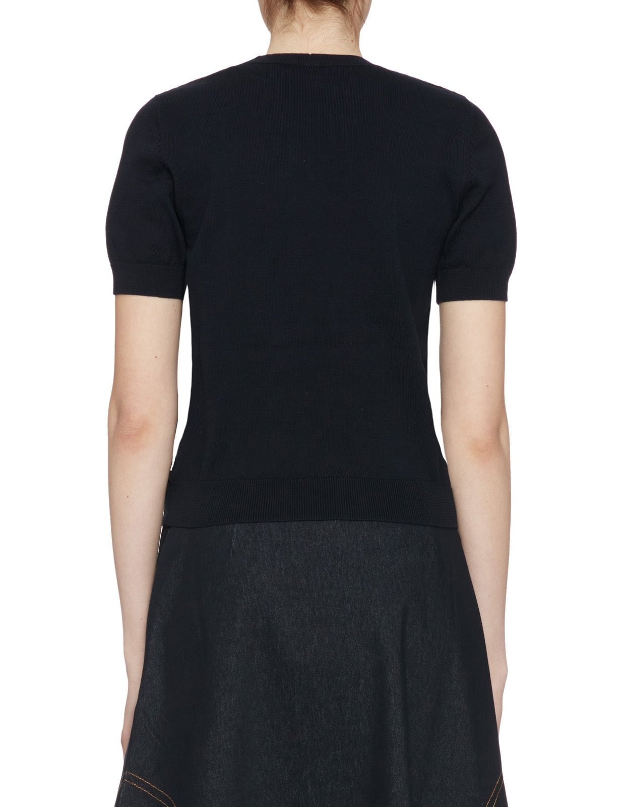 pullover girocollo spilla blu - n21 alessandro dell'acqua - pullover