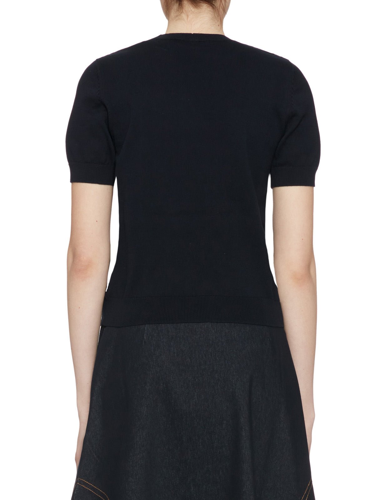 pullover girocollo spilla blu - n21 alessandro dell'acqua - pullover