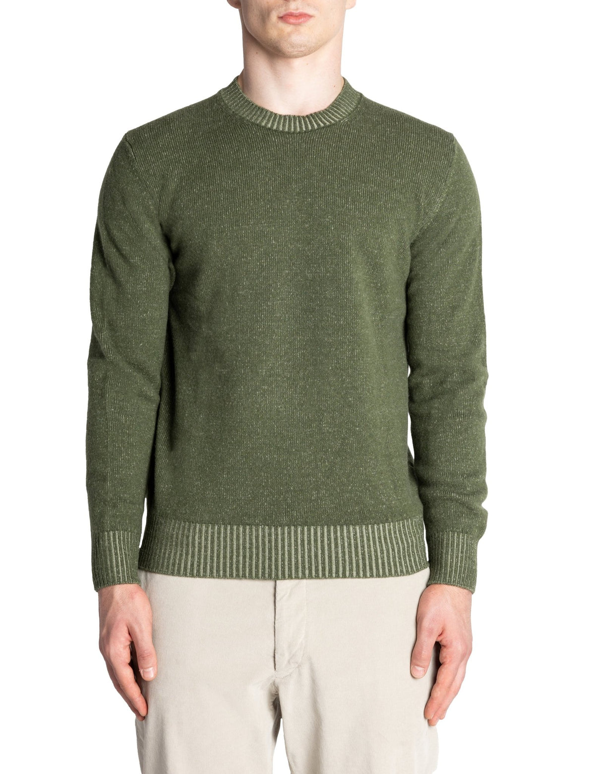 pullover girocollo vanise verde militare - jurta - pullover