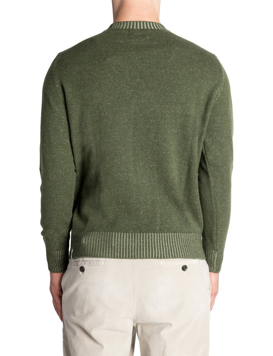 pullover girocollo vanise verde militare - jurta - pullover