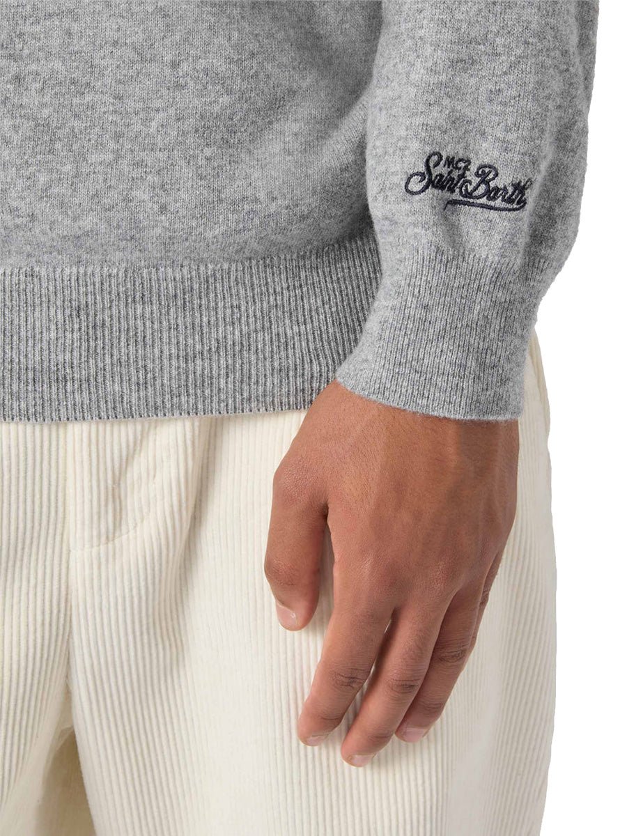 pullover heron light yuppies grey melange - st. barth - pullover