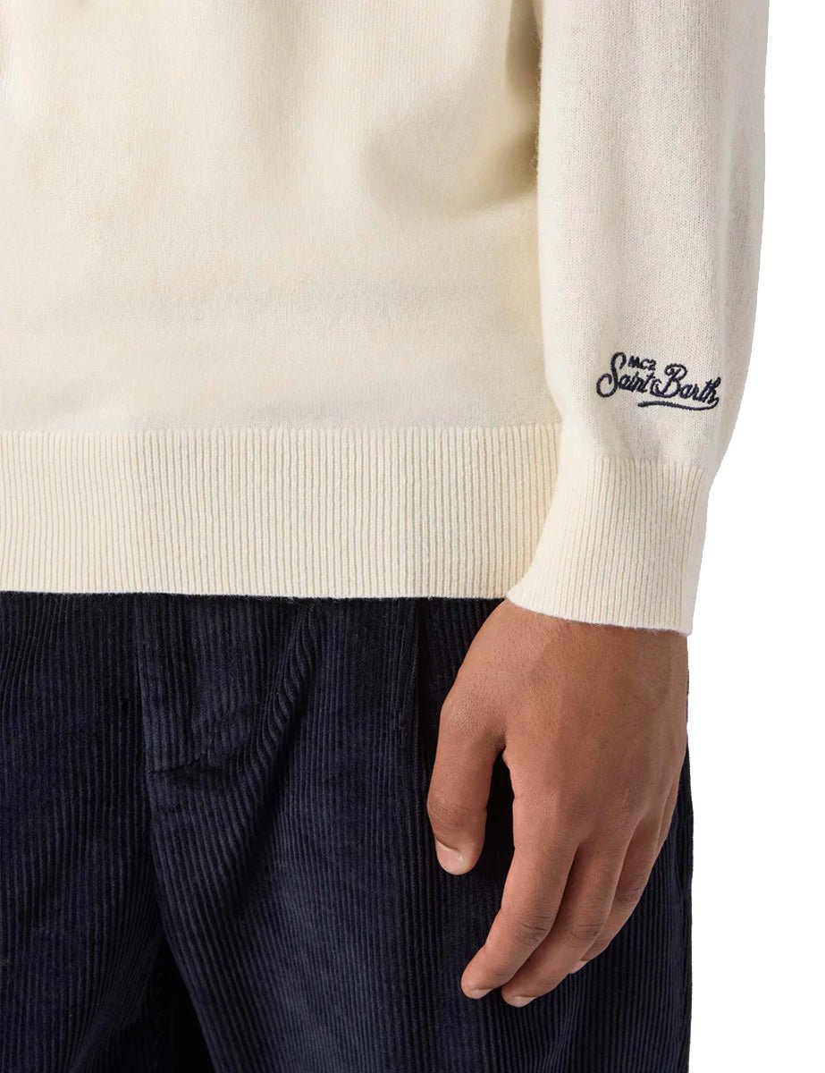 pullover heron sole poleposition off white - st barth - pullover