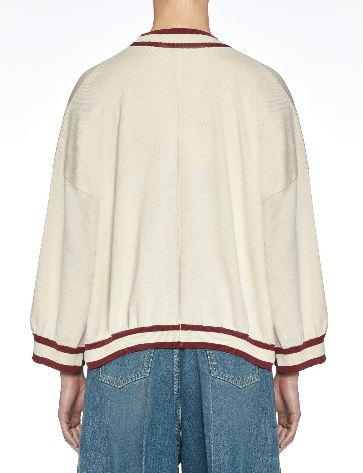 pullover profili riga gesso cherry - jei - o - pullover
