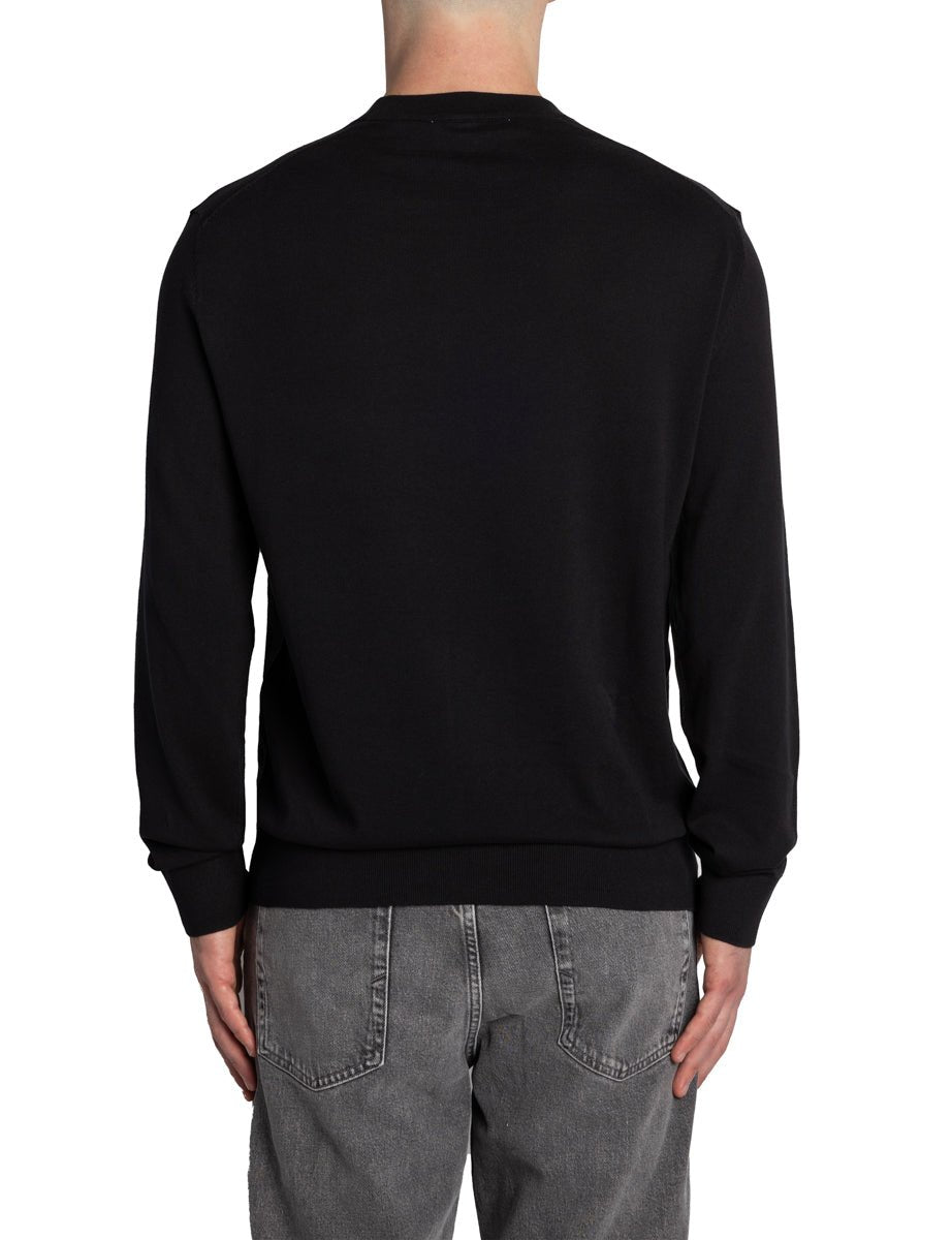 pullover torino girocollo nero - selected - pullover
