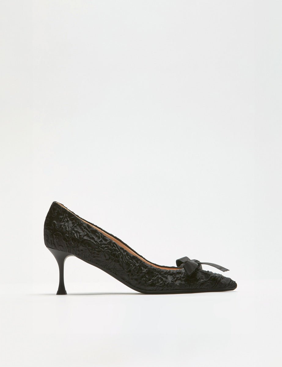 pump fiocco nero - n21 alessandro dell'acqua - decollete tacco