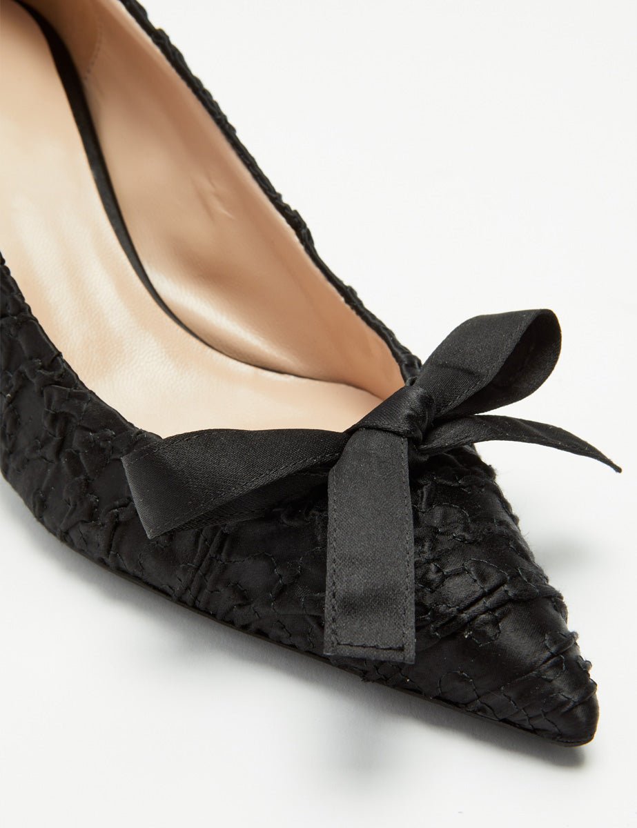 pump fiocco nero - n21 alessandro dell'acqua - decollete tacco