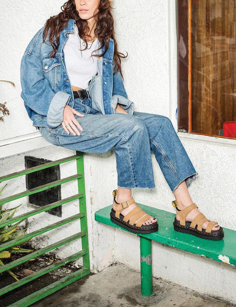 sandalo blaire savannah tan - dr martens - platform