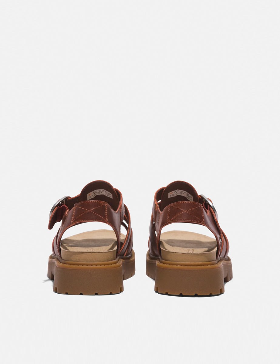 sandalo clairemont fisherman dark red - timberland - flat