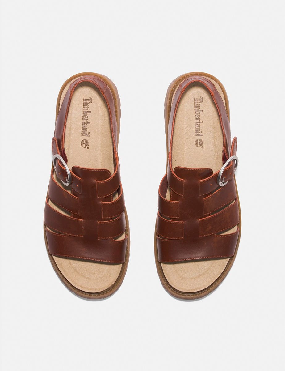 sandalo clairemont fisherman dark red - timberland - flat