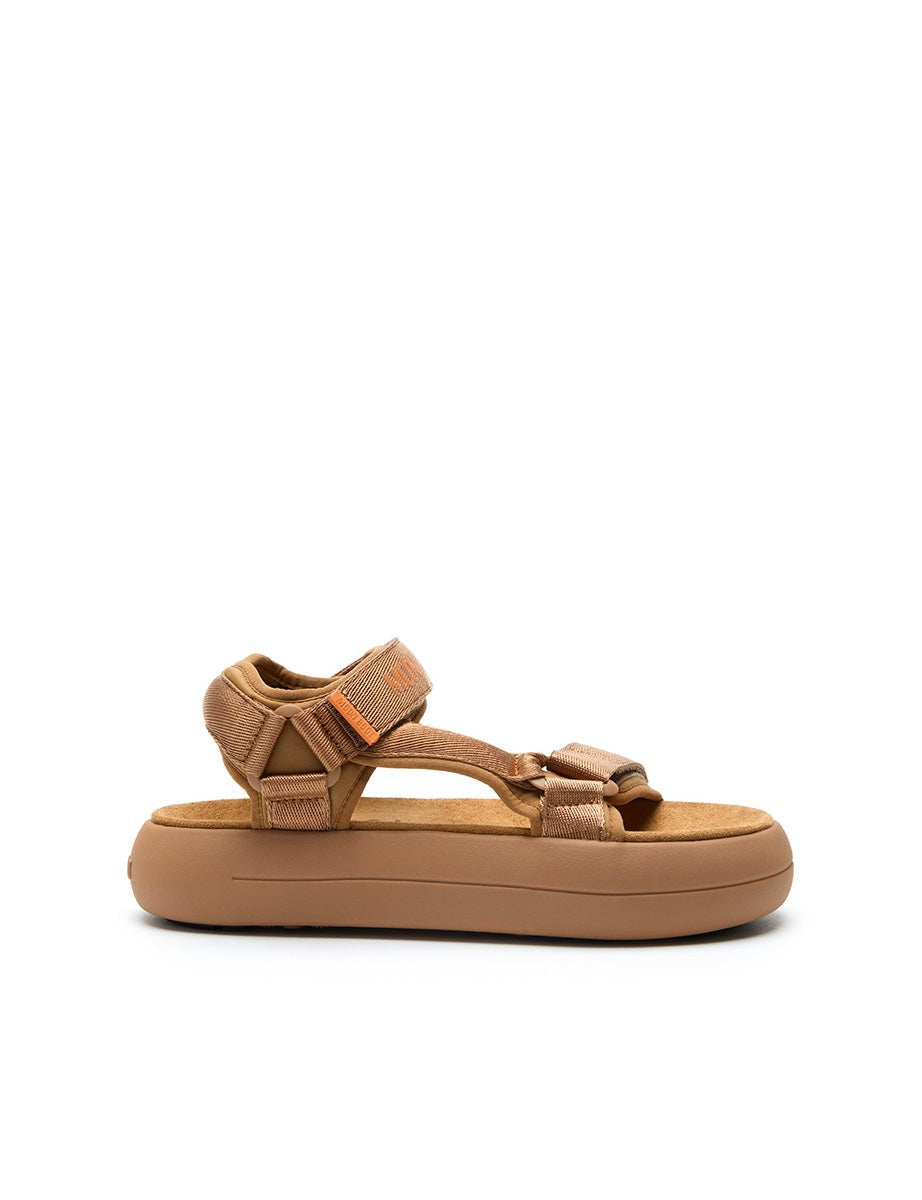 sandalo fussbett cinturino cognac - moon boot - platform
