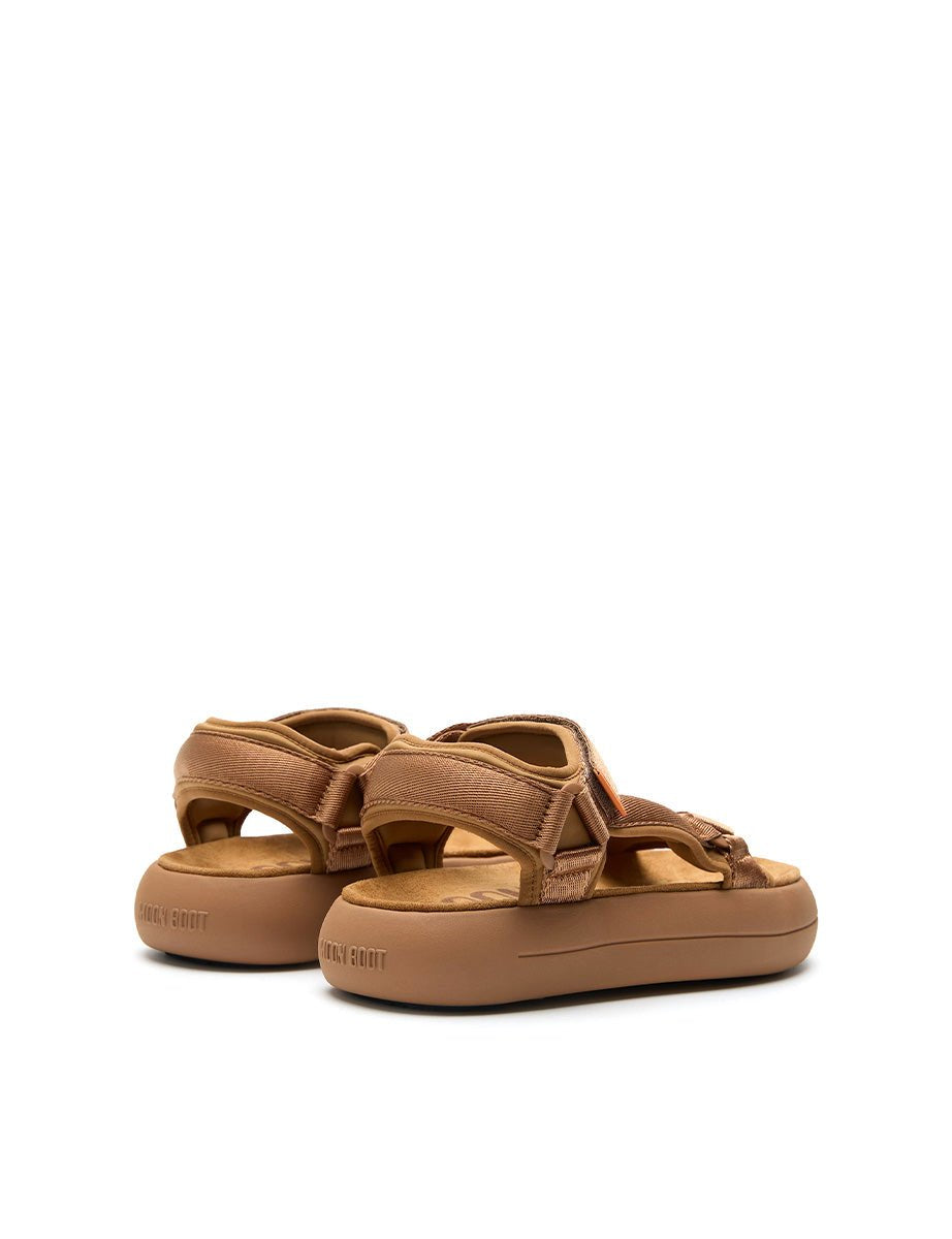 sandalo fussbett cinturino cognac - moon boot - platform