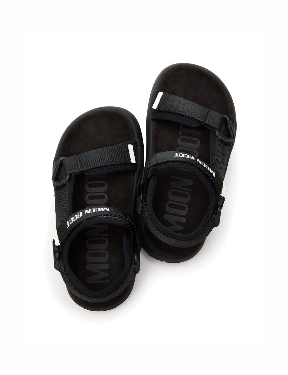 sandalo fussbett cinturino nero - moon boot - platform