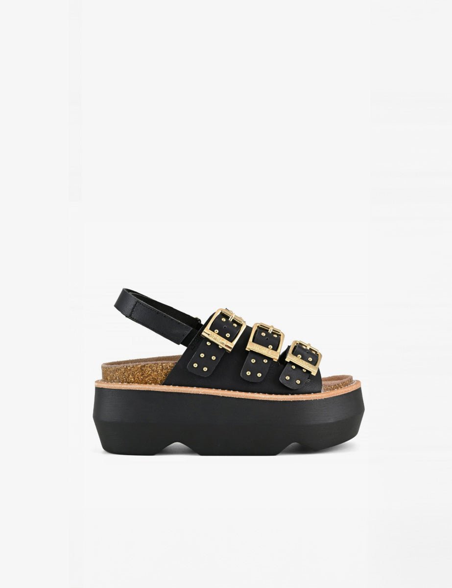 sandalo maxi platform black - colors of california - platform