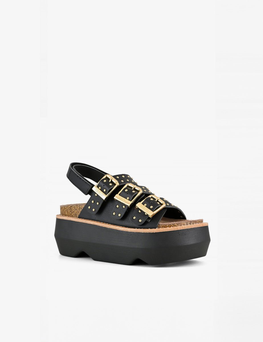 sandalo maxi platform black - colors of california - platform