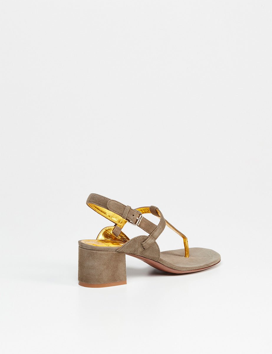 sandalo suede tundra oro - relac - sandalo tacco