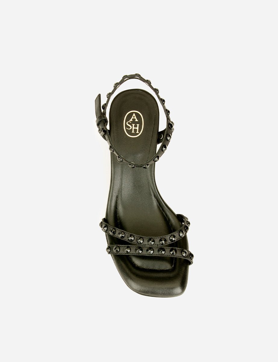 sandalo tacco nero - ash - sandalo tacco