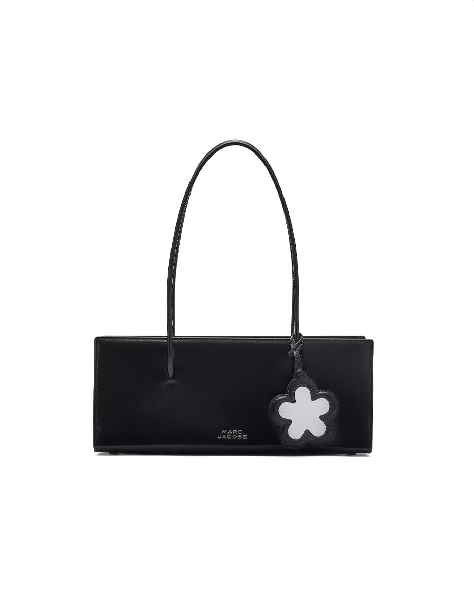 satchel bag mirror leather nero - marc jacobs - clutch