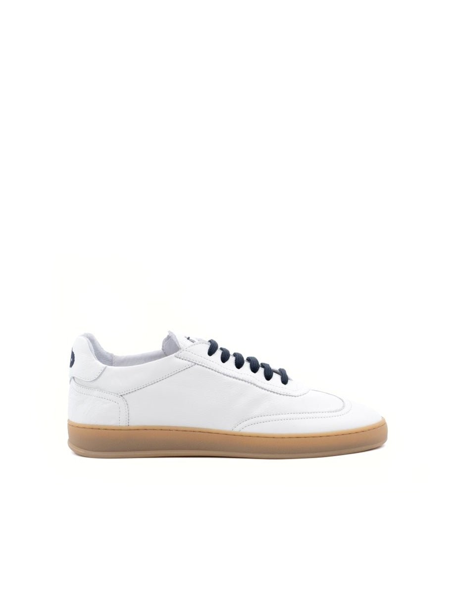 scarpa akira leather bianco blu - soldini - sneaker