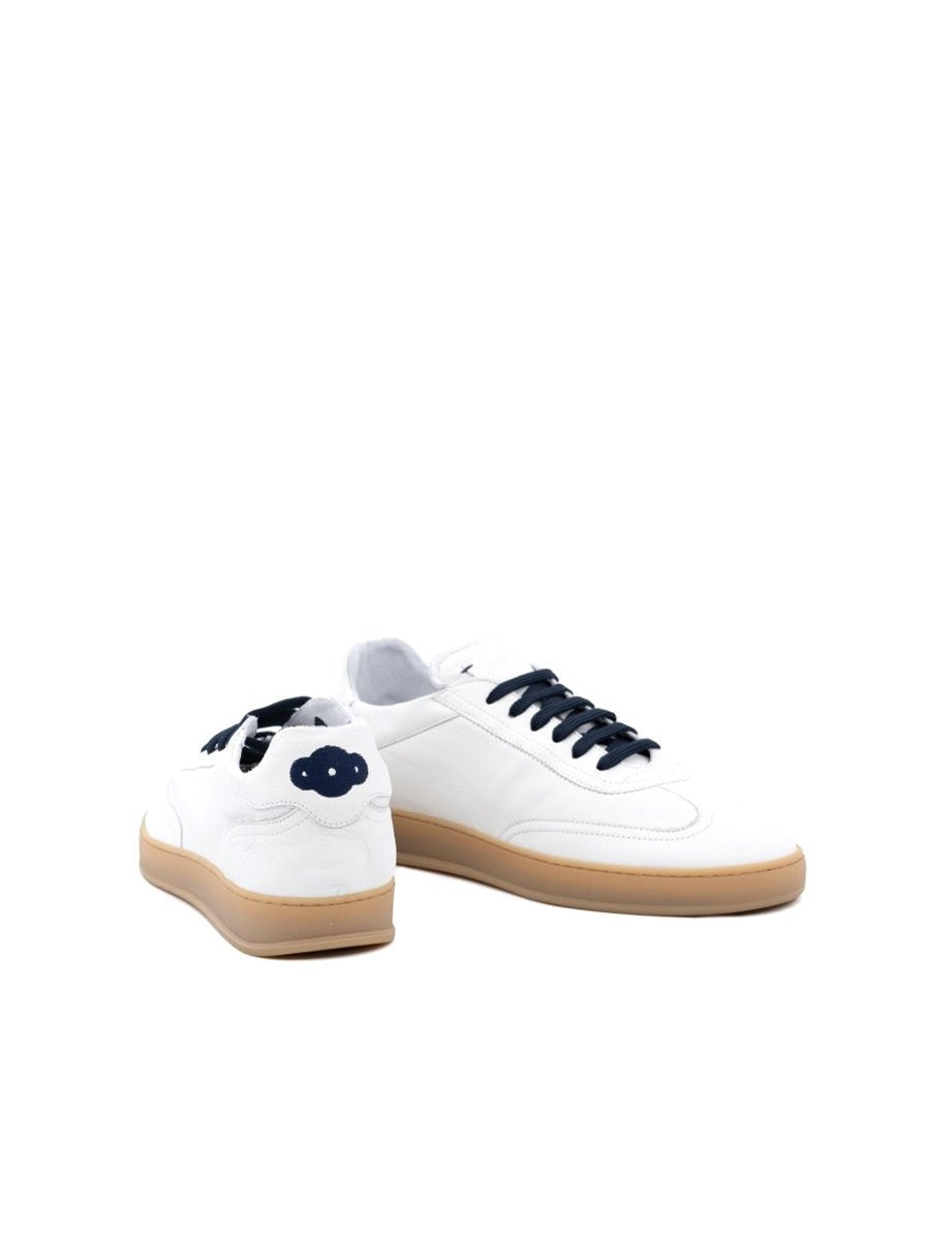 scarpa akira leather bianco blu - soldini - sneaker