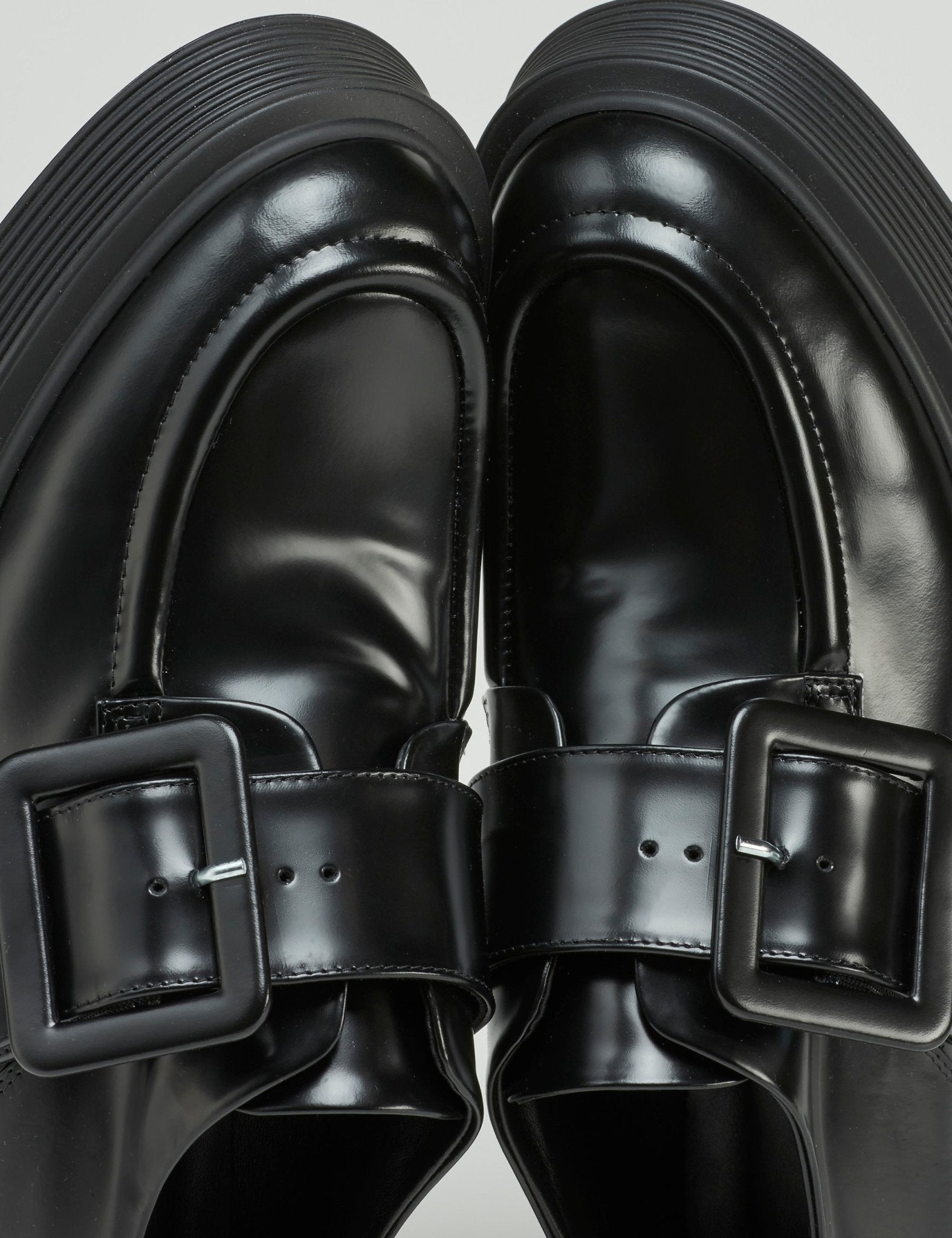 scarpa con fibbia platformn nero - halmanera - mocassino