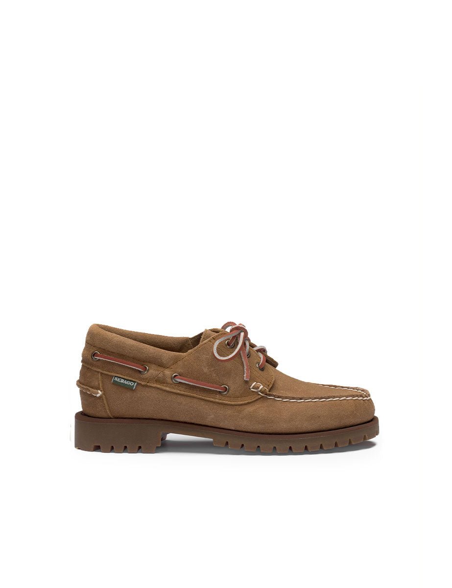 scarpa stringata acadia suede beige - sebago - mocassino