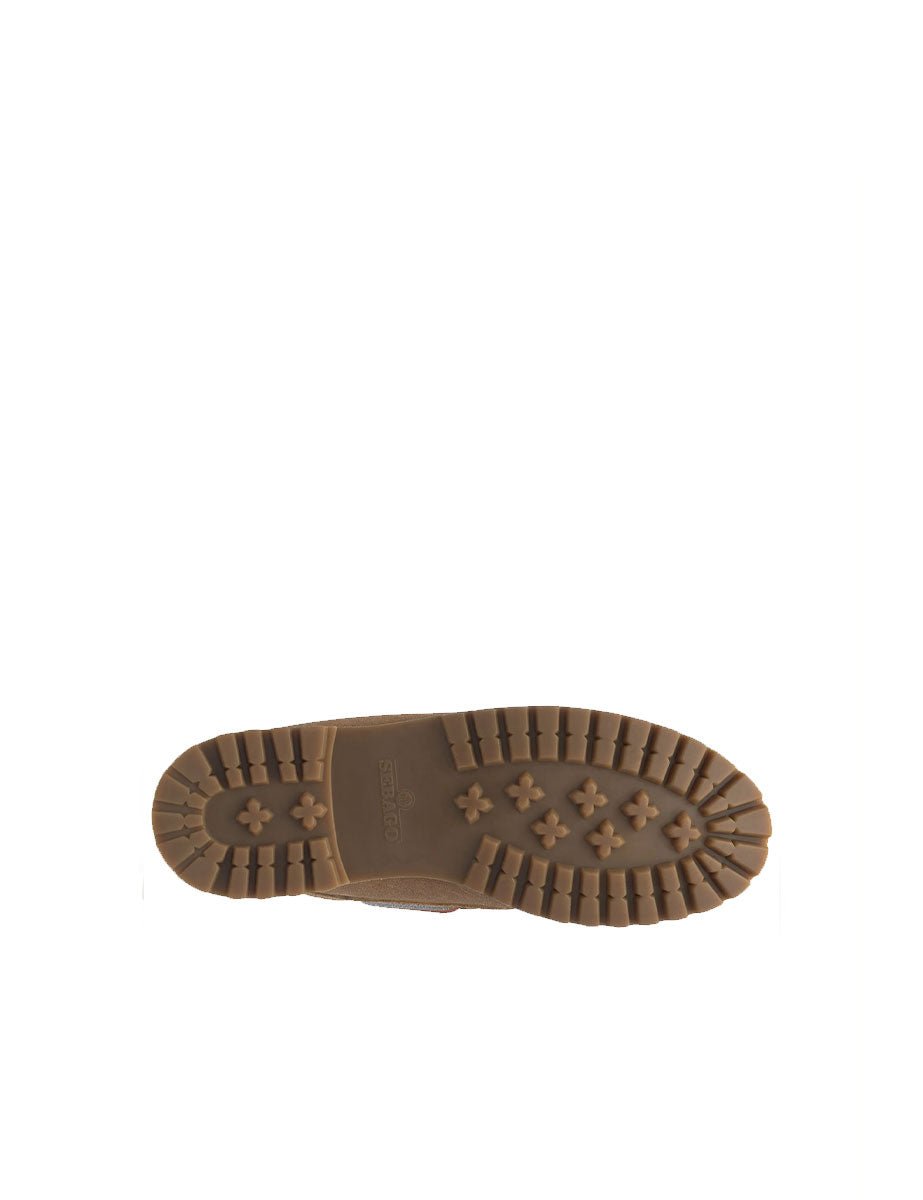 scarpa stringata acadia suede beige - sebago - mocassino
