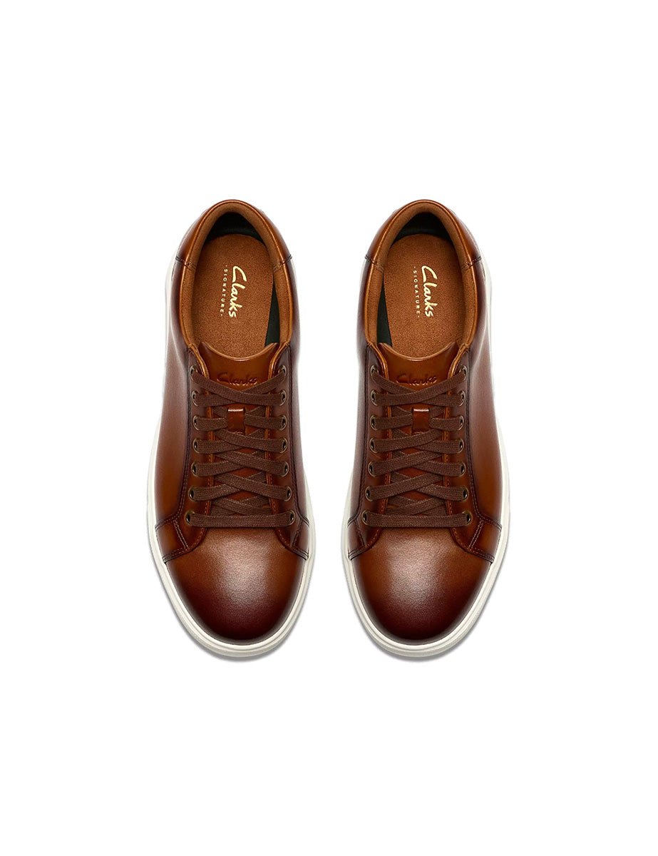 scarpa stringata goswell tie cuoio - clarks - sneaker