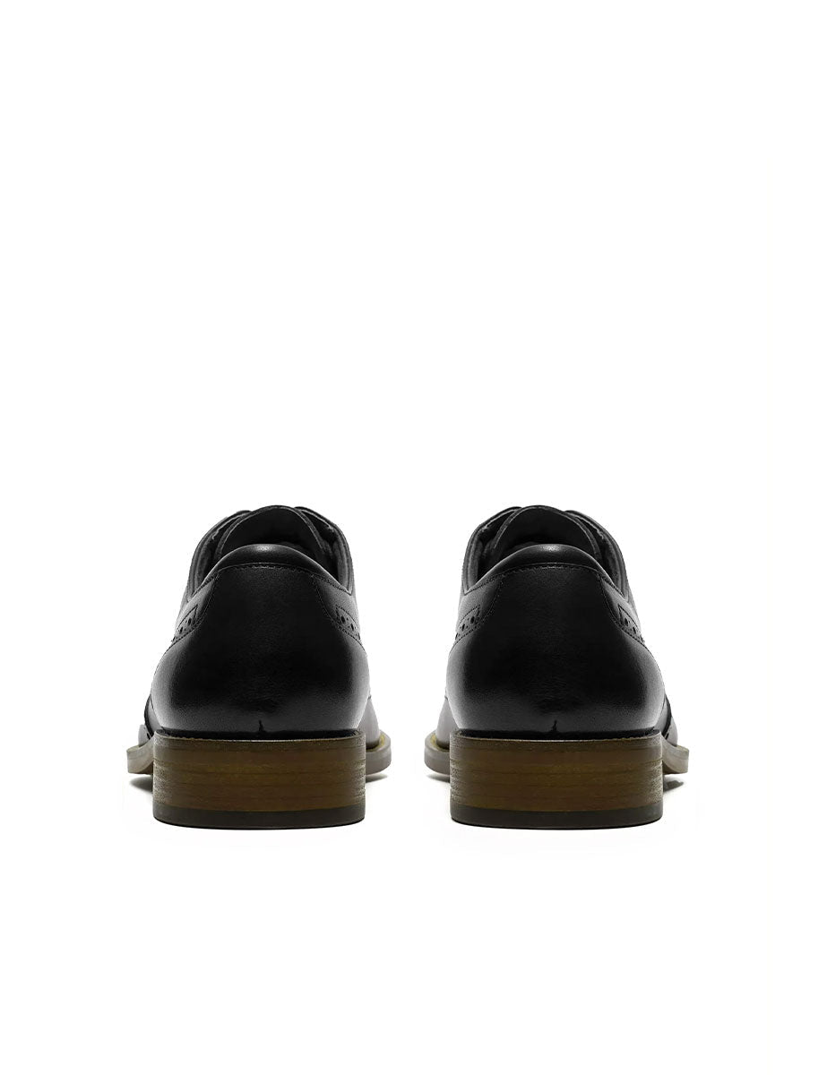 scarpa stringata inglese craftremi tip nero - clarks - derby
