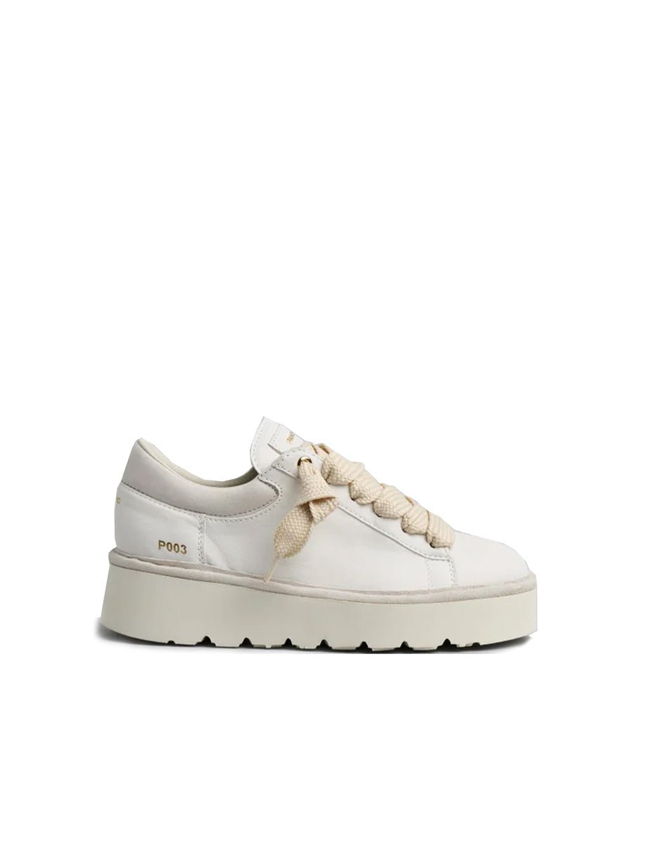scarpa stringata leather white - panchic - sneaker