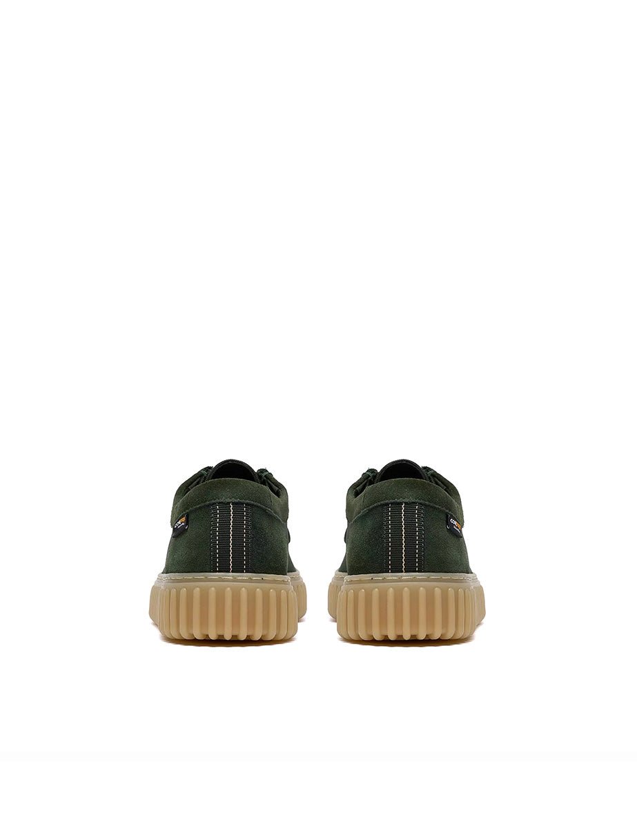 scarpa stringata torhill verde - clarks - sneaker