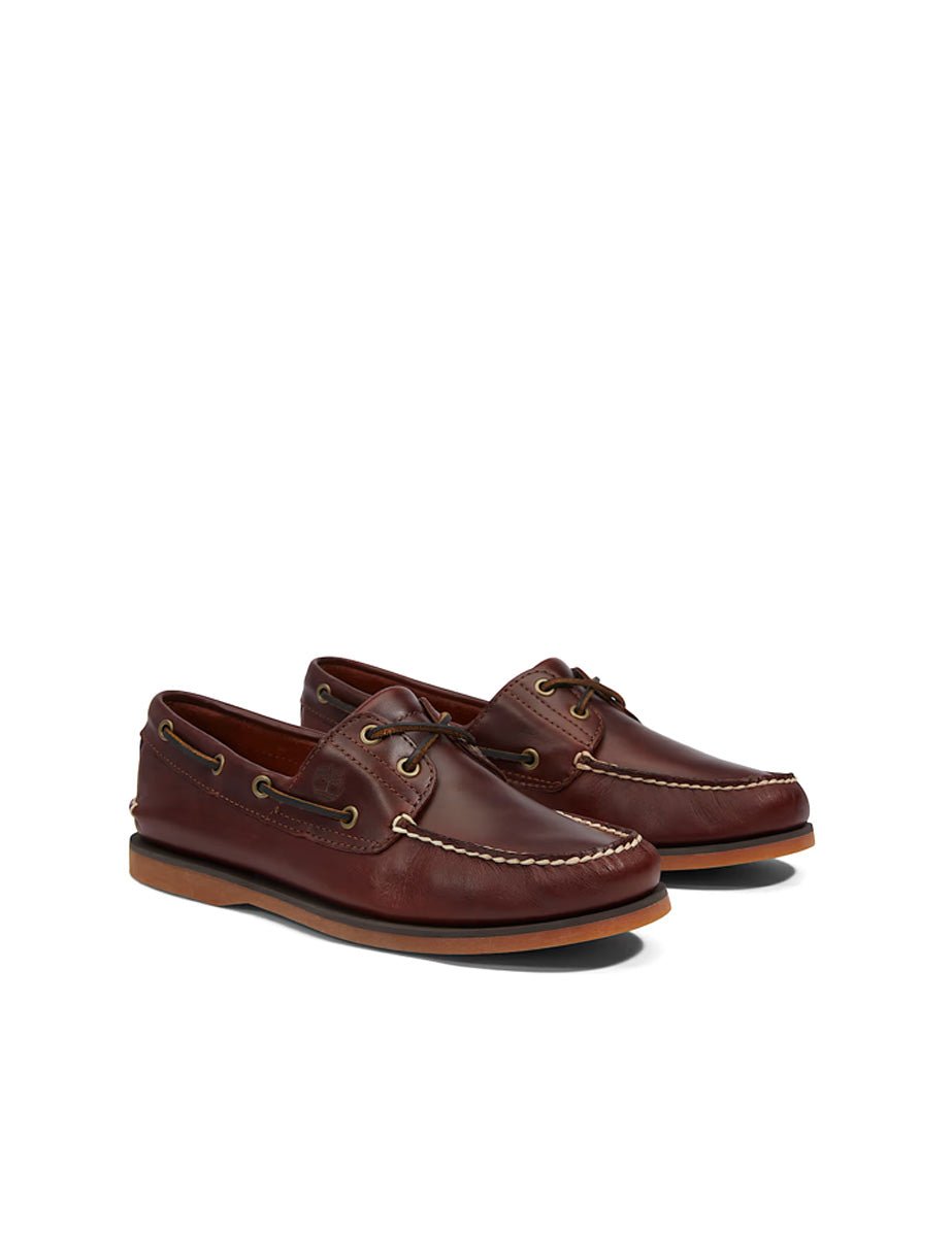 scarpa vela lea classic boat brown - timberland - mocassino