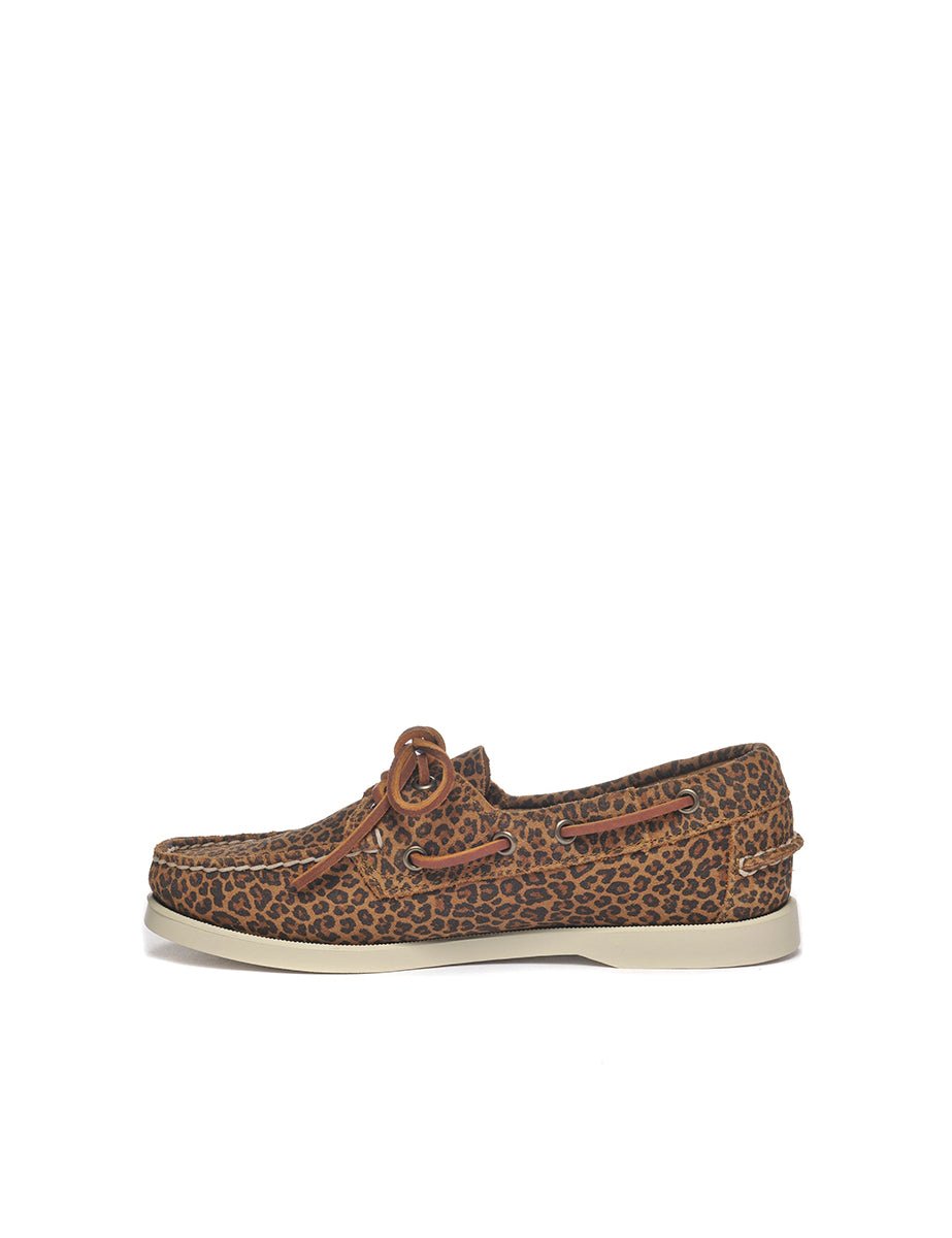 scarpa vela portland leopard - sebago - mocassino