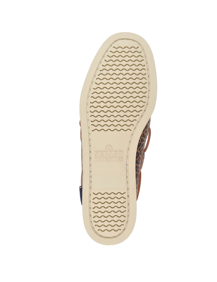 scarpa vela portland leopard - sebago - mocassino