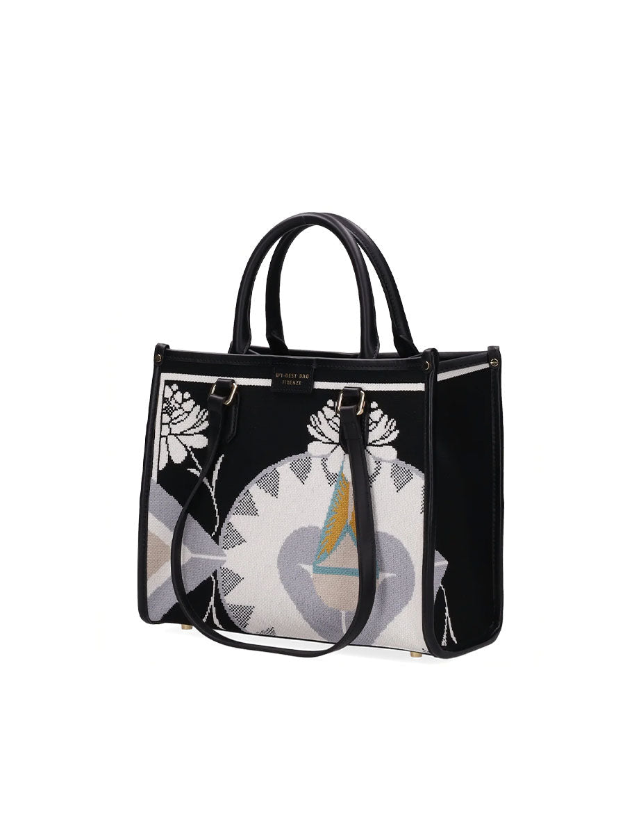 shopper atena piccola mirage dalia nero - my best bag - shopper