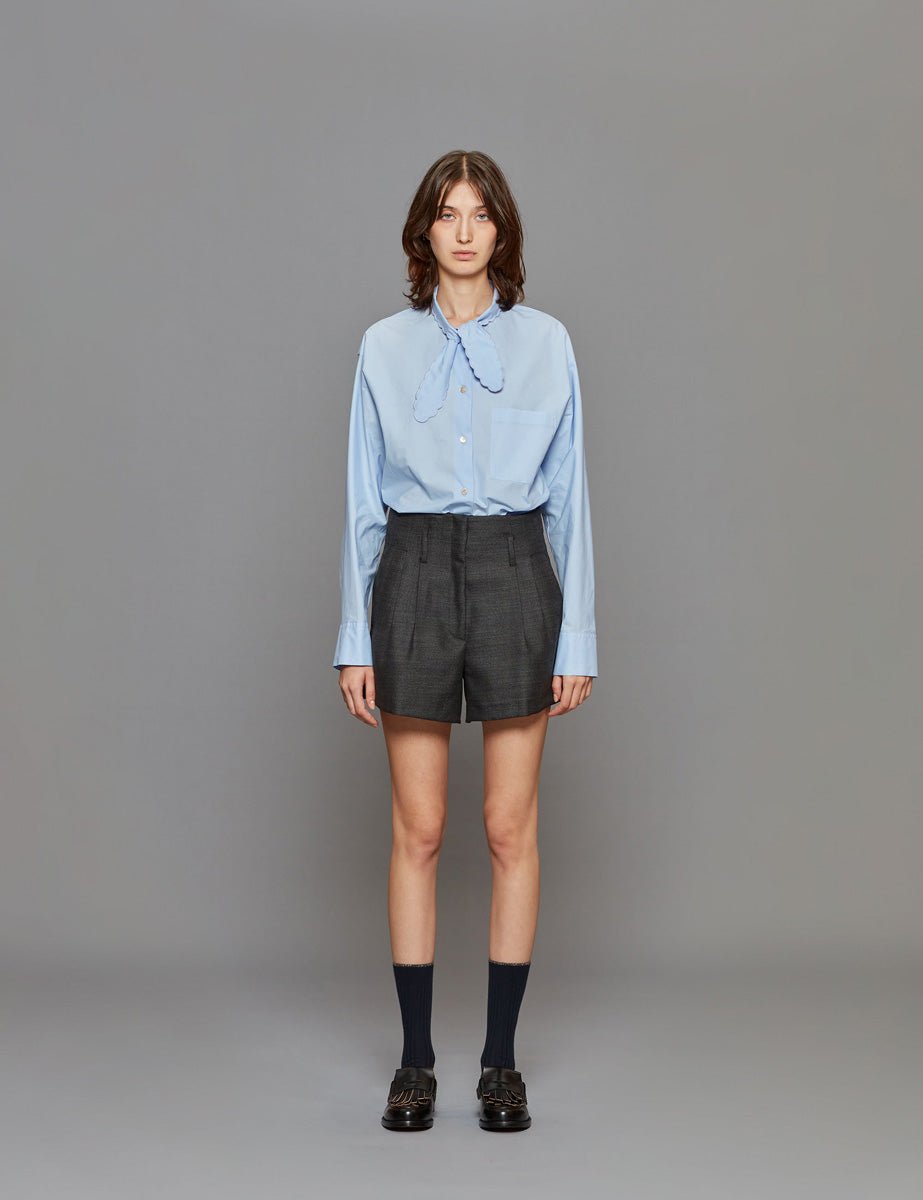 short resca di lana grigio - forte forte - shorts