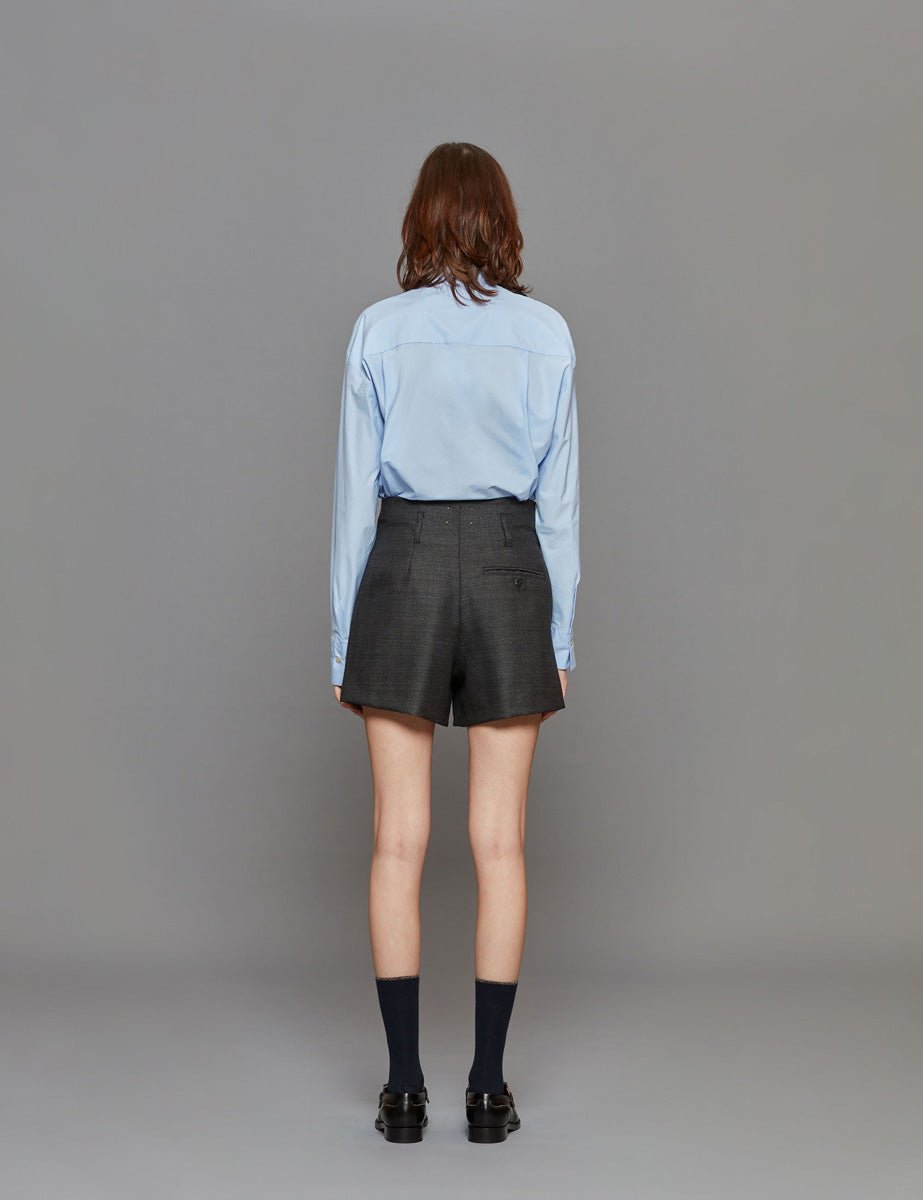 short resca di lana grigio - forte forte - shorts