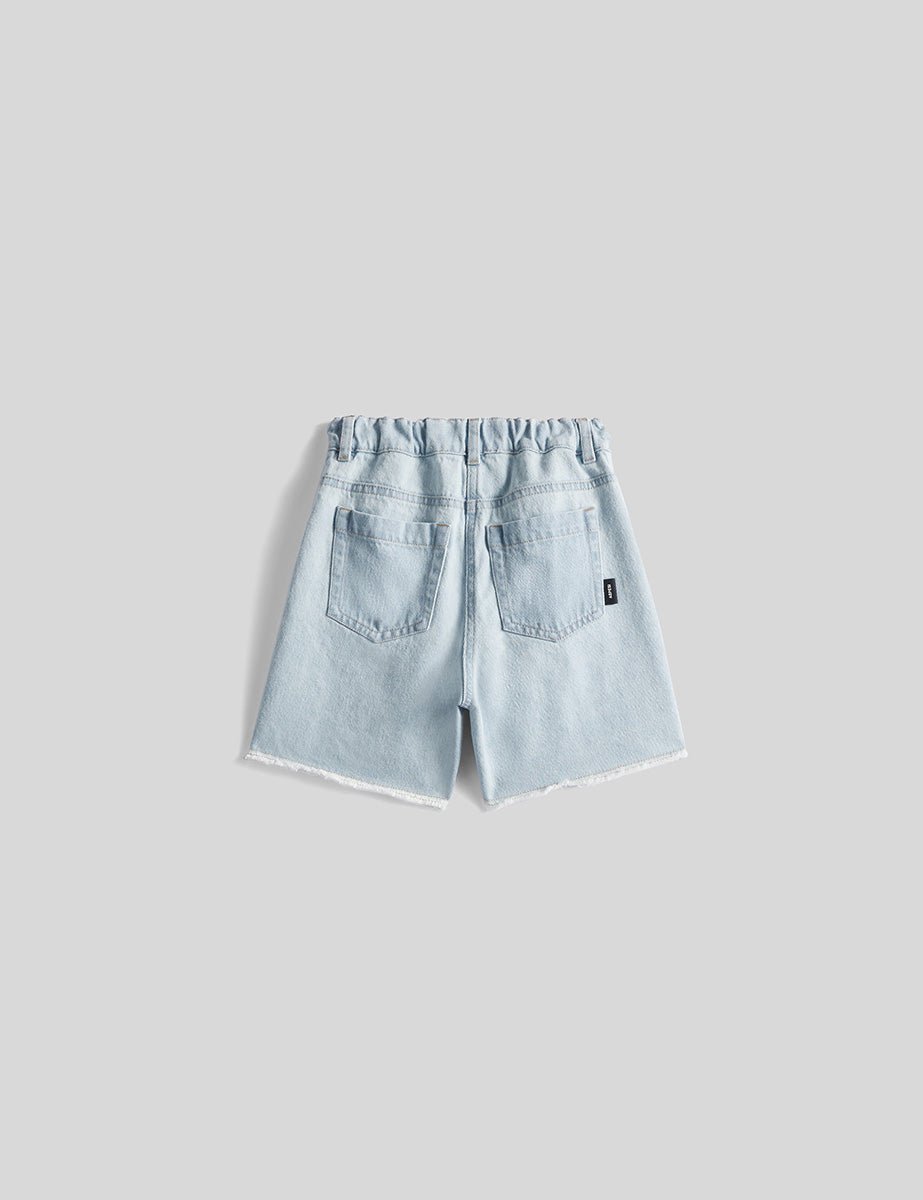 shorts jeans denim bleached - aspesi - shorts