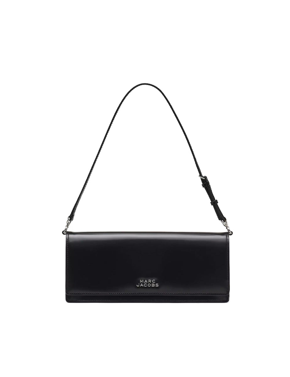 shoulder bag mirror leather nero - marc jacobs - clutch