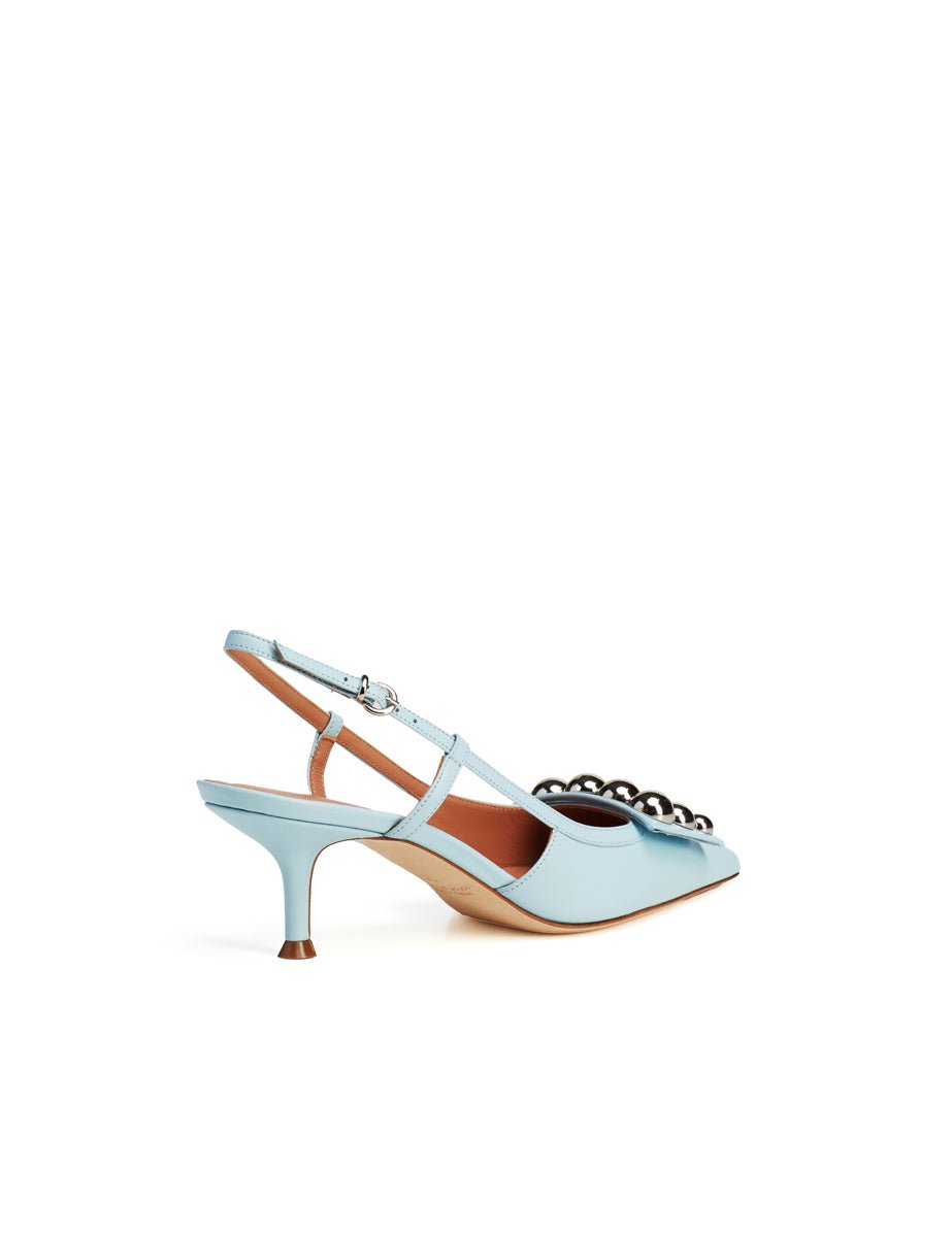 slingback borchie azzurro - lella baldi - slingback
