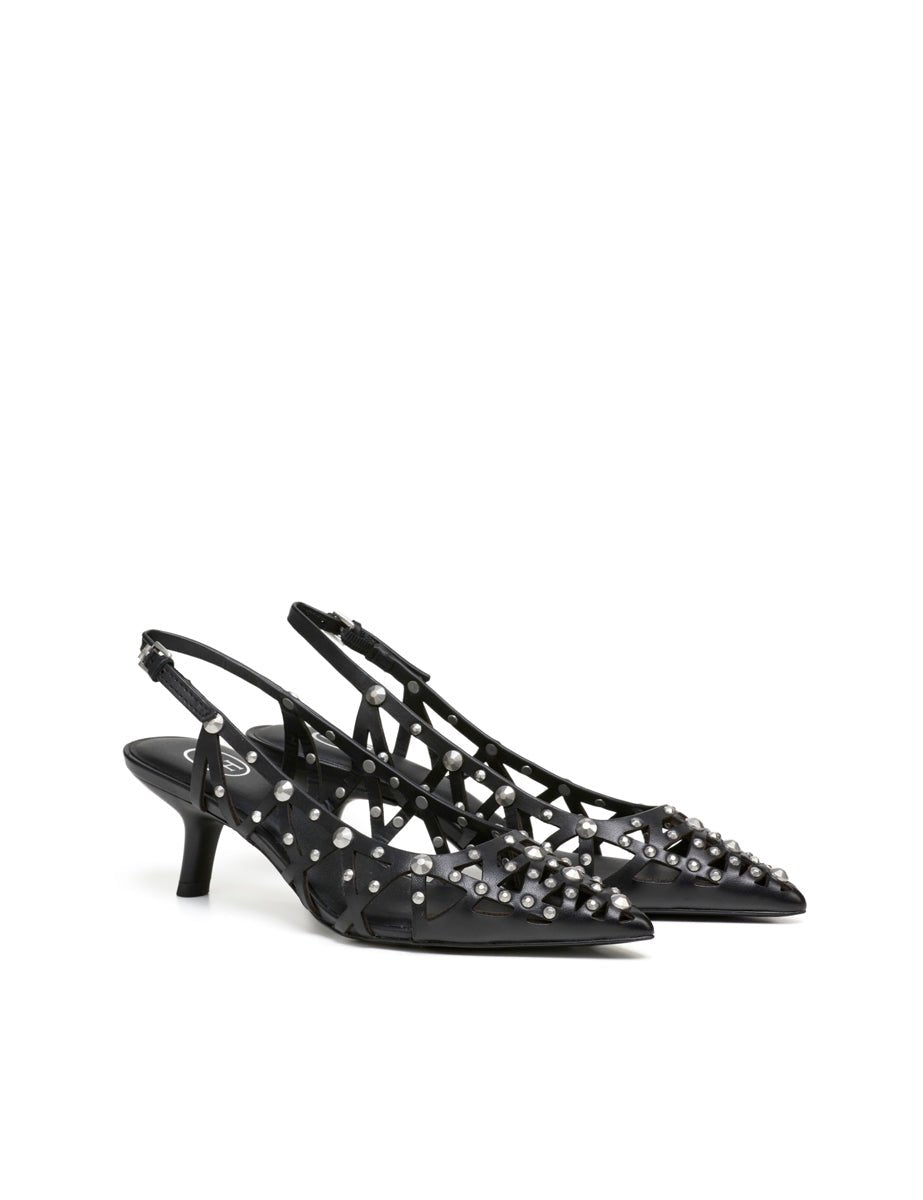 slingback borchie black - ash - slingback