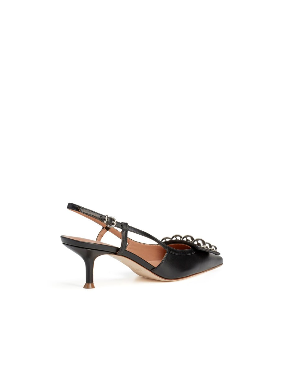 slingback borchie nero - lella baldi - slingback