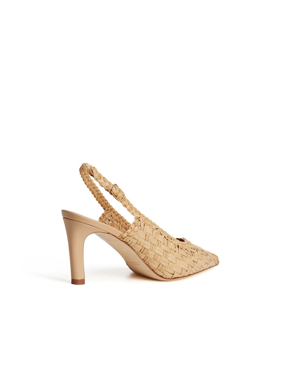 slingback intreccio cammello - lella baldi - slingback