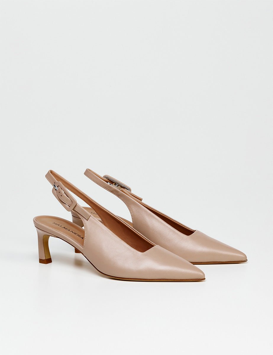 slingback liscia naturale - halmanera - slingback
