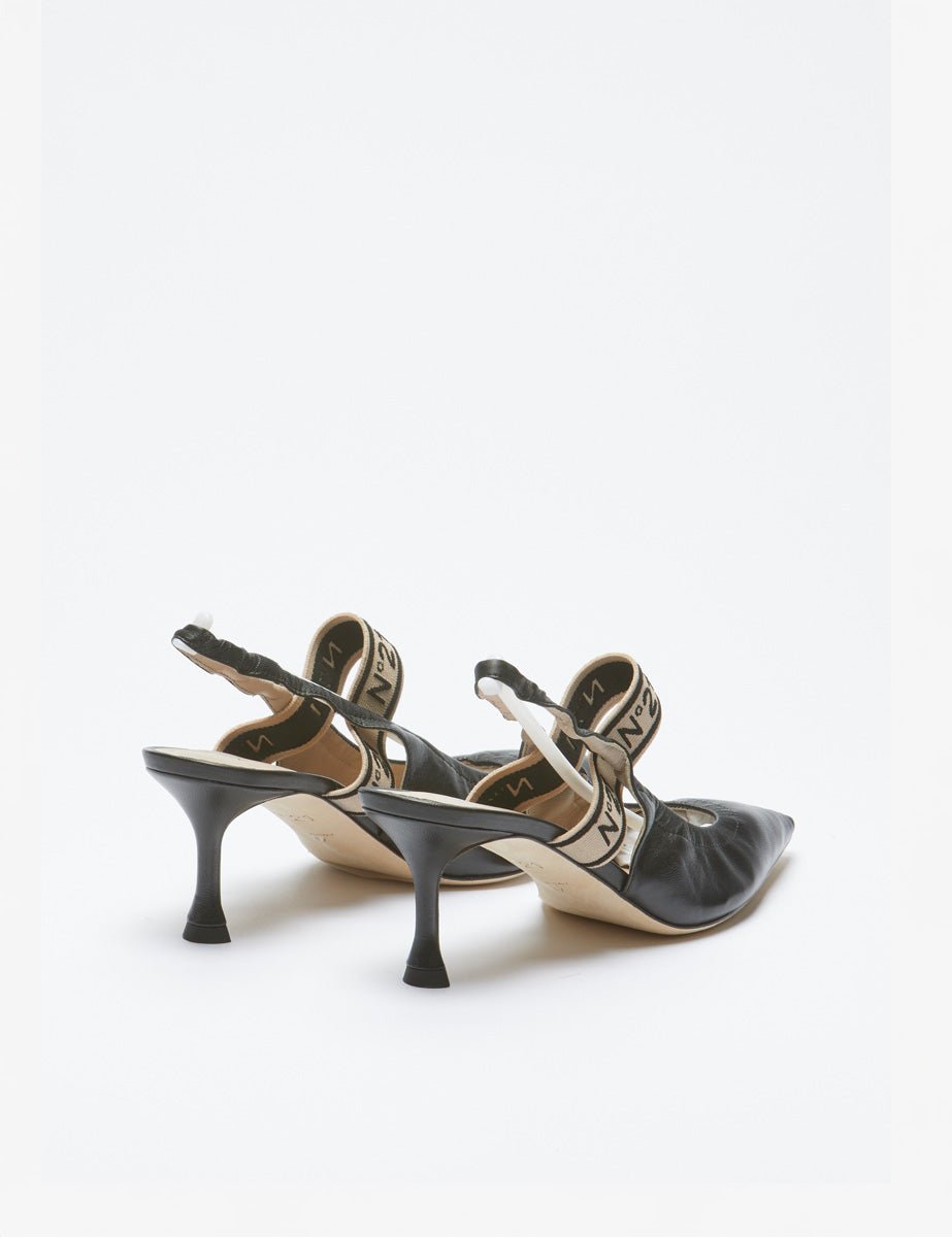 slingback nappa nero - n21 alessandro dell'acqua - slingback