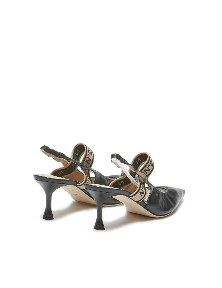 slingback nappa nero - n21 alessandro dell'acqua - slingback