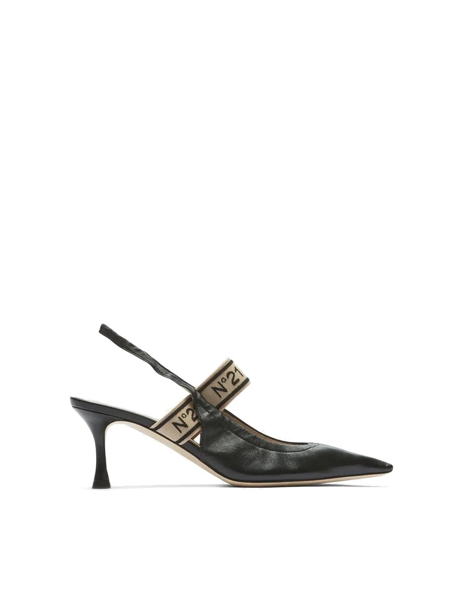 slingback nappa nero - n21 alessandro dell'acqua - slingback