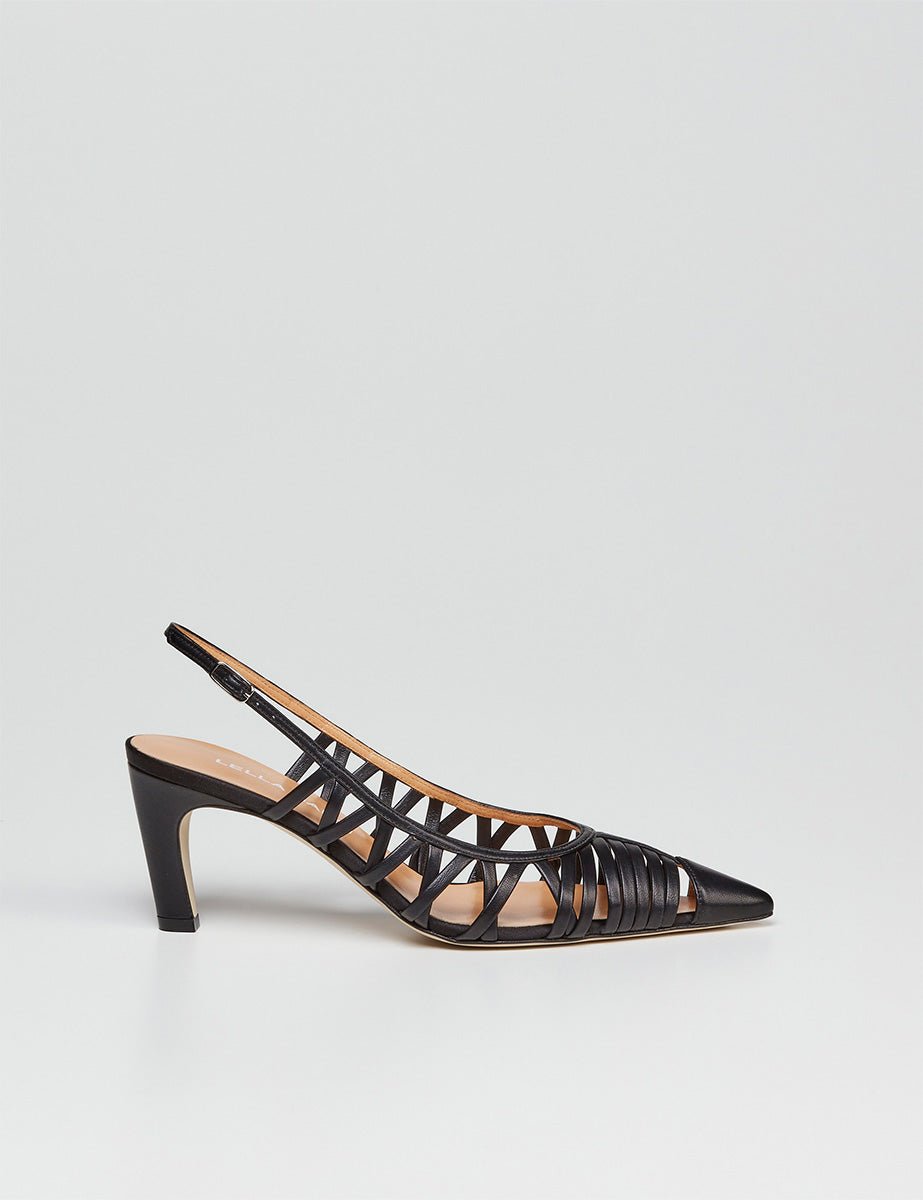slingback tagli nero - lella baldi - slingback