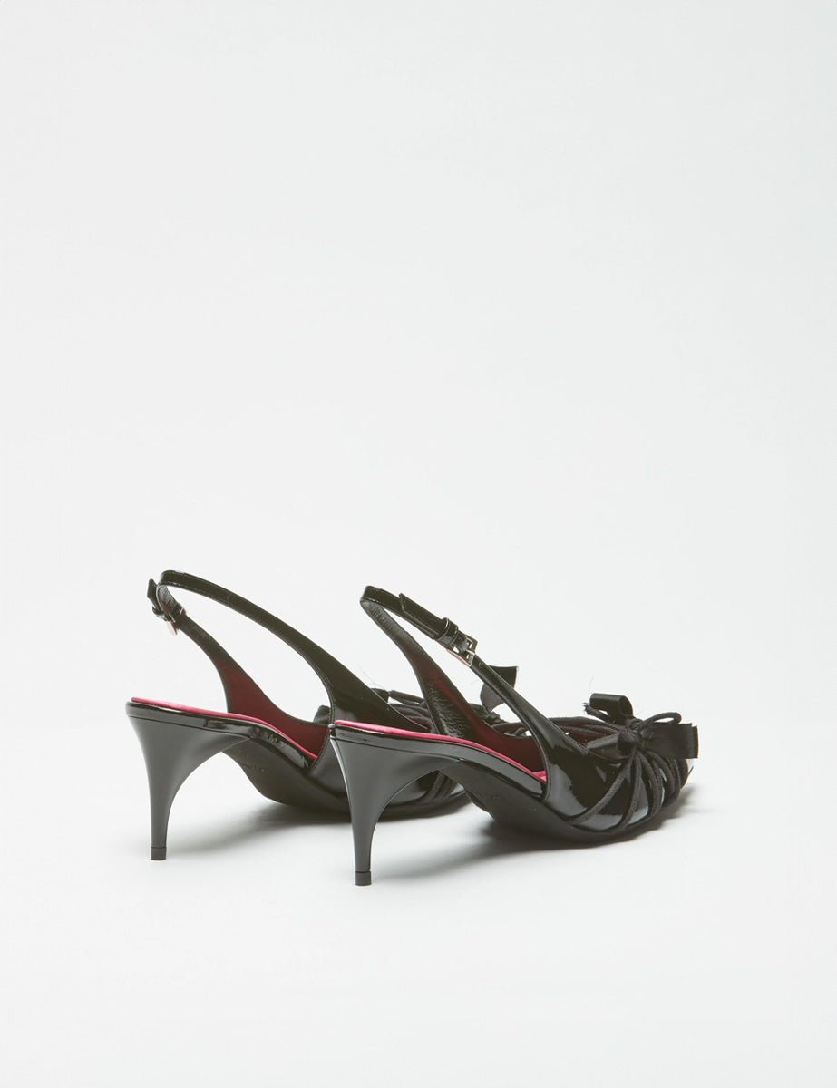 slingback vernice nero - n21 alessandro dell'acqua - slingback