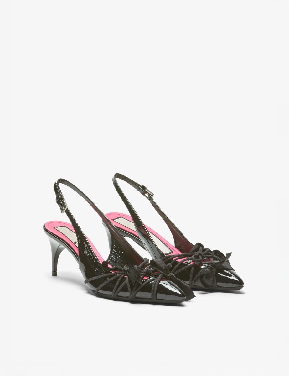 slingback vernice nero - n21 alessandro dell'acqua - slingback