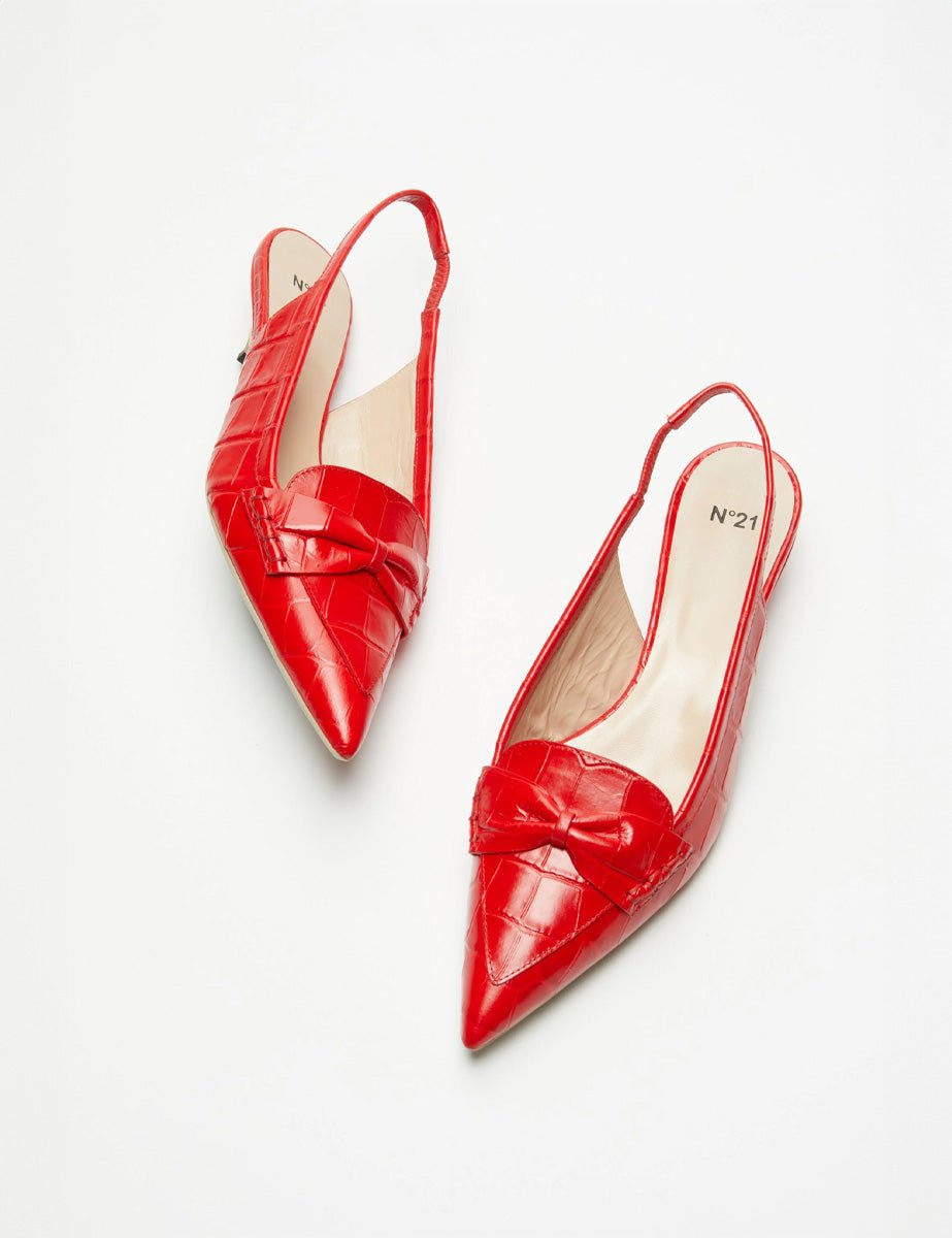 slingback vernice rosso - n21 alessandro dell'acqua - slingback